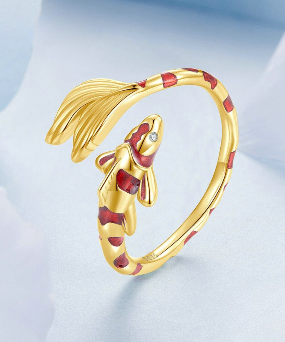 Anel Koi da Sorte Prata 925