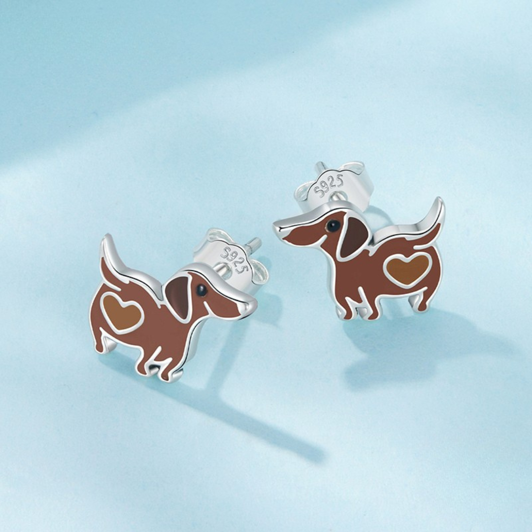 Brinco Dashround com Coração em prata 925