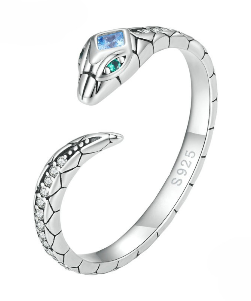 Anel Serpente Prata 925