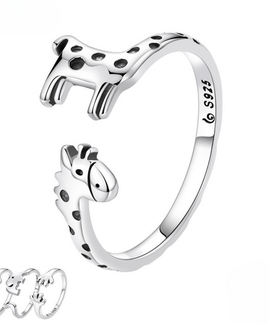 Anel Conexão Animal em Prata 925