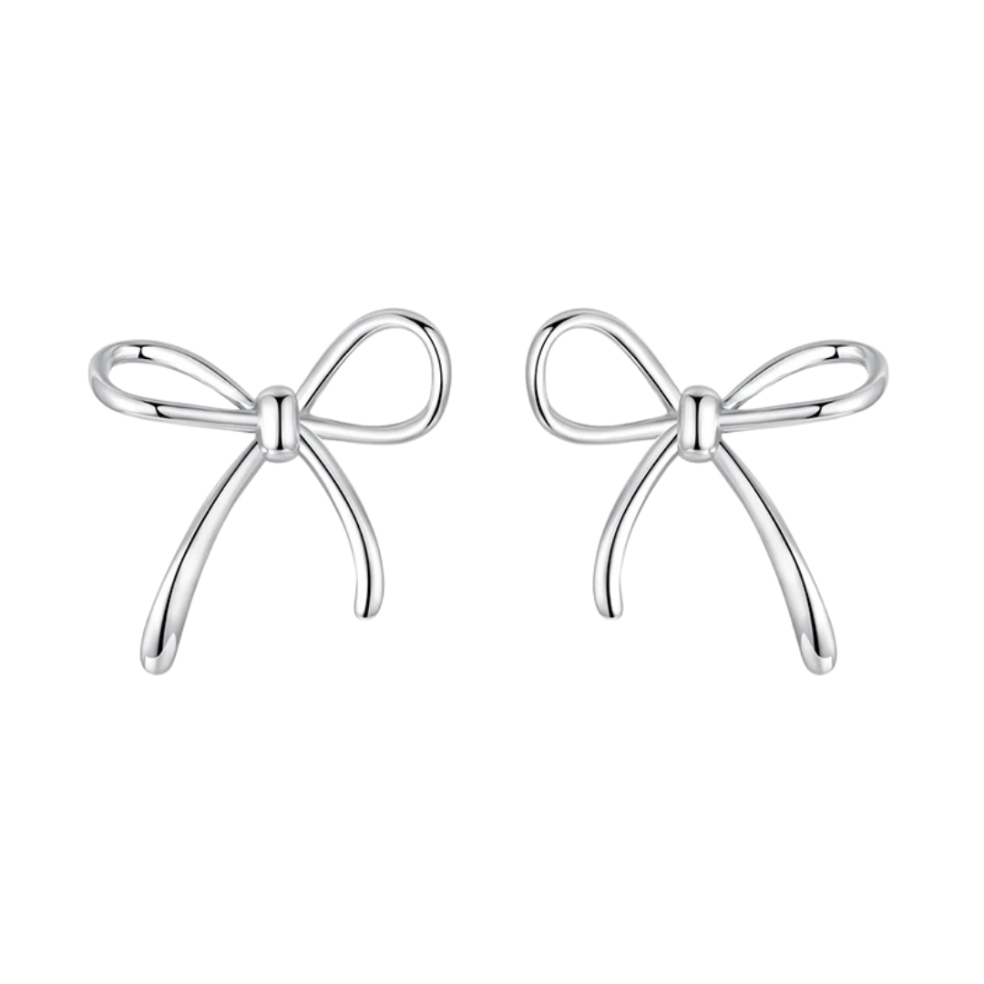 Brinco Laço Minimalista em prata 925