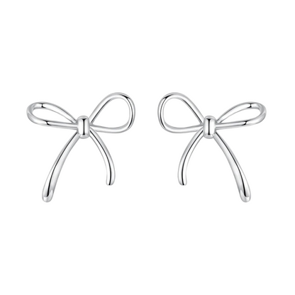 Brinco Laço Minimalista em prata 925