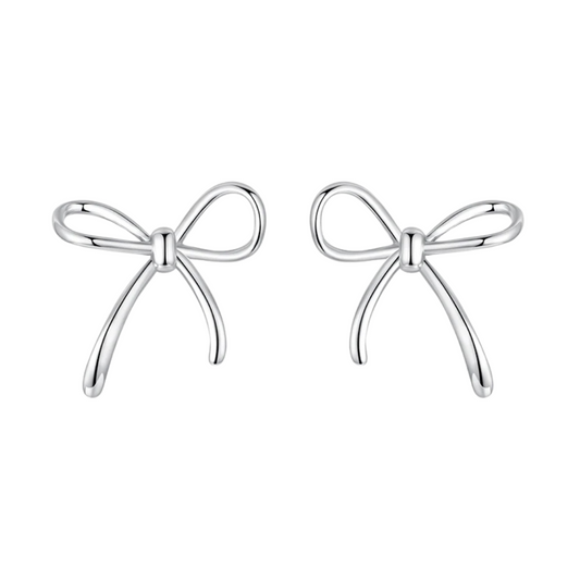 Brinco Laço Minimalista em prata 925