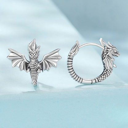 Brinco Dragão Prata 925