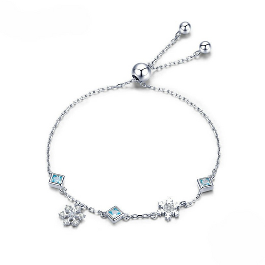 Pulseira Floco de Neve Prata 925
