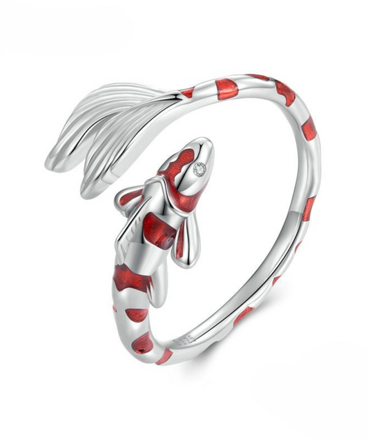 Anel Koi da Sorte Prata 925