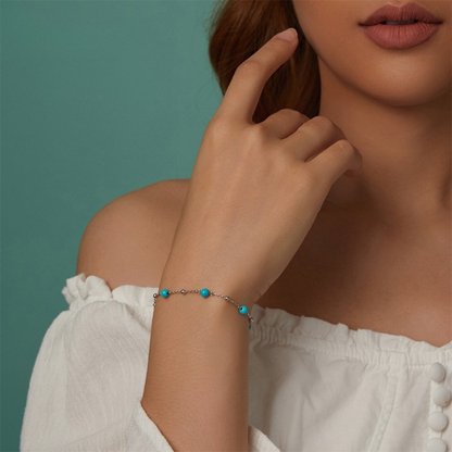 Pulseira Turquesa Serena Prata 925