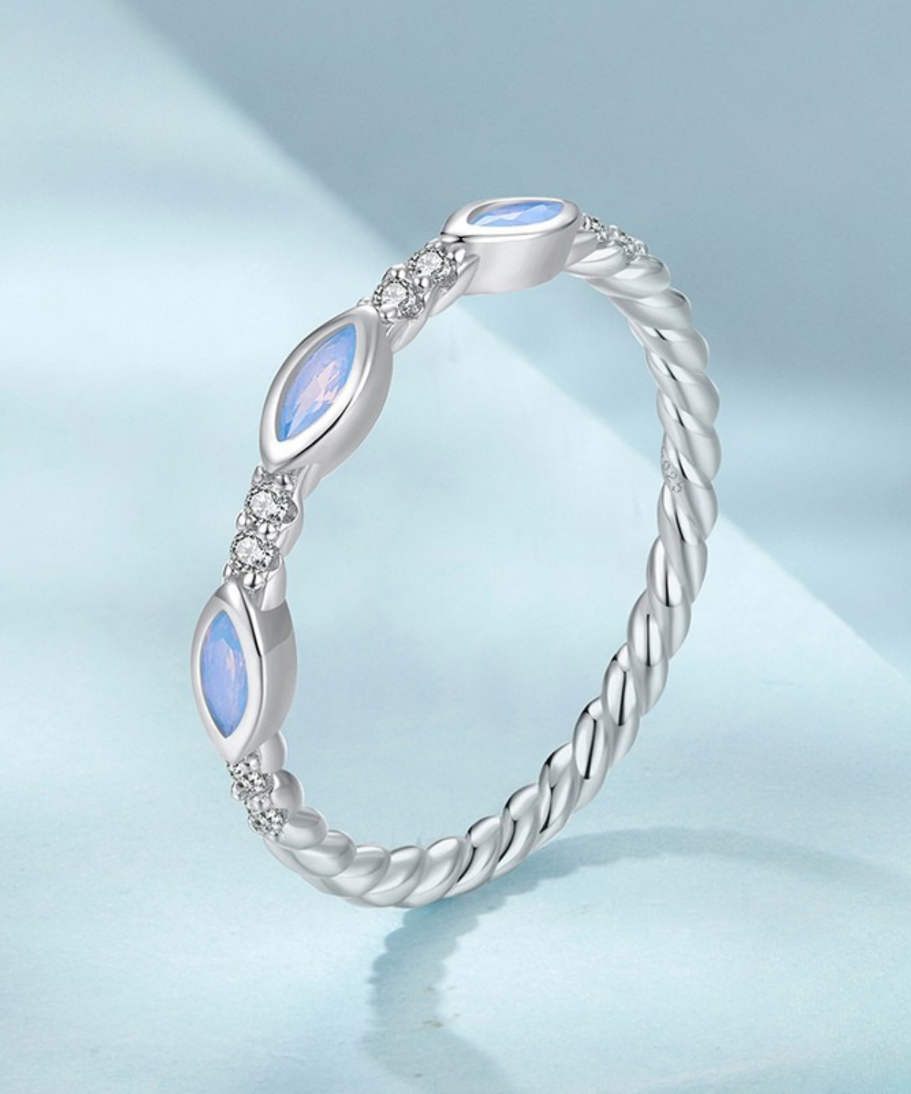 Anel Lunar Prata 925