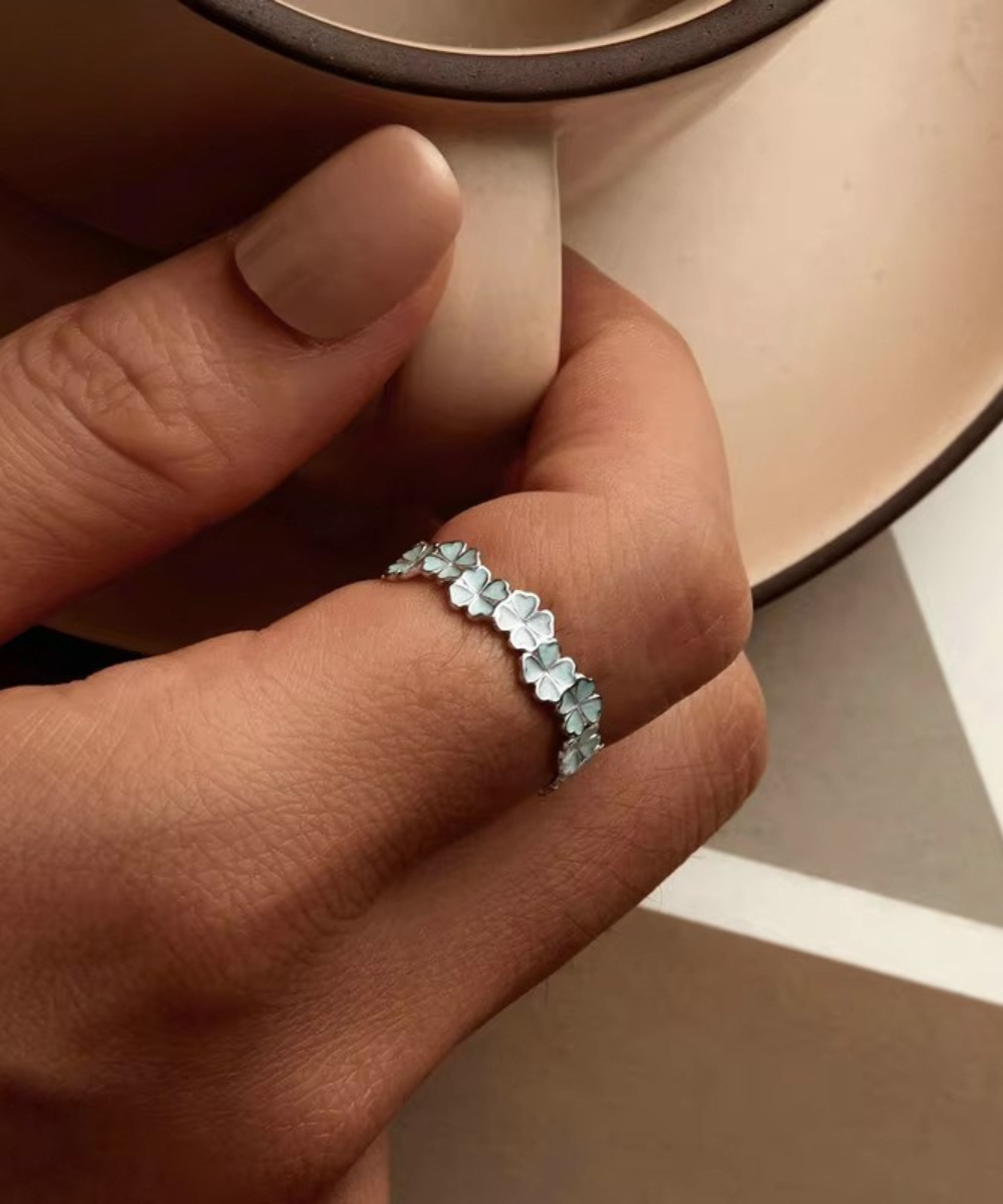 Anel Trevo da Sorte Prata 925