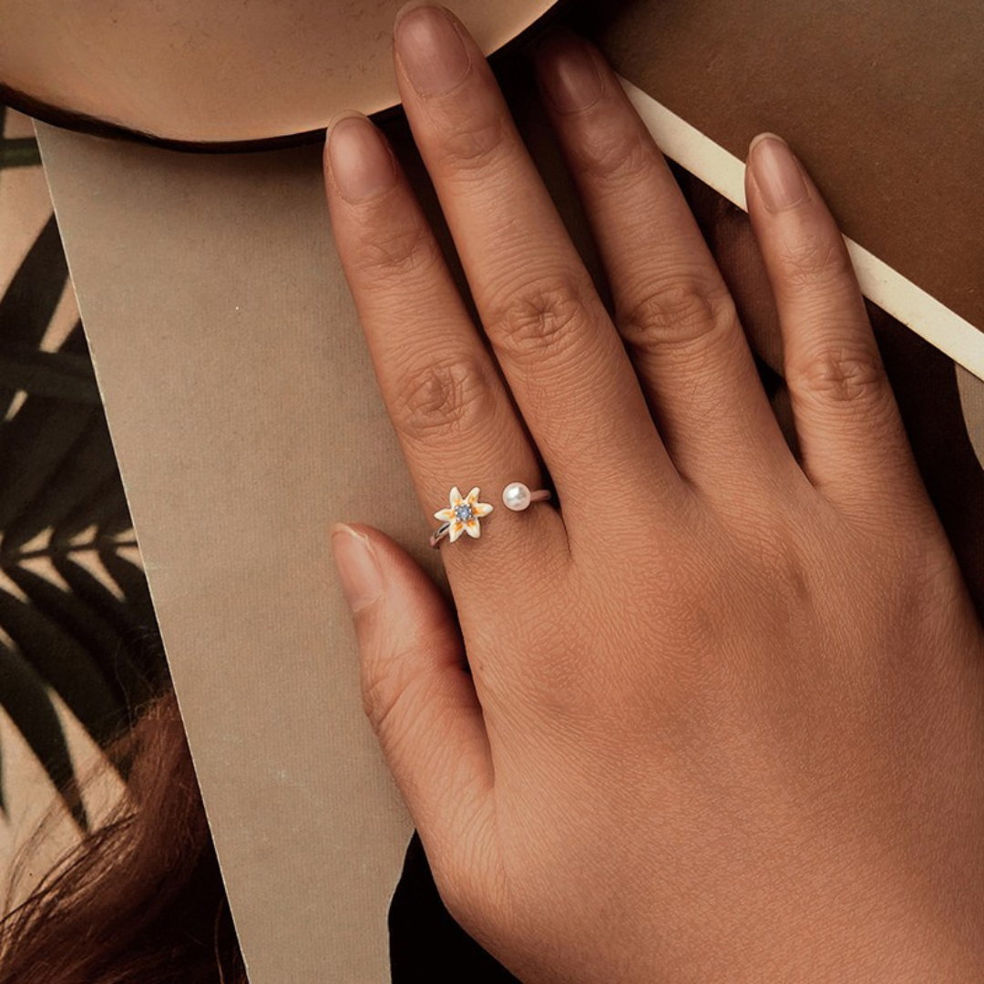 Anel Flor de Primavera – Prata 925