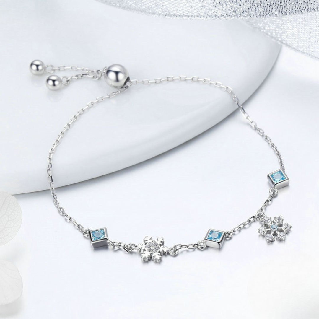 Pulseira Floco de Neve Prata 925