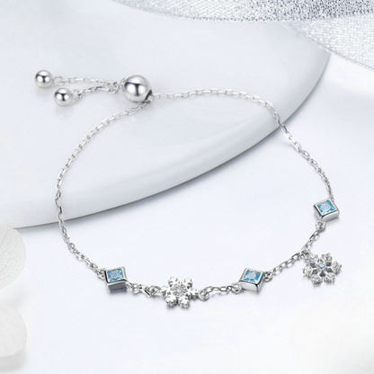 Pulseira Floco de Neve Prata 925
