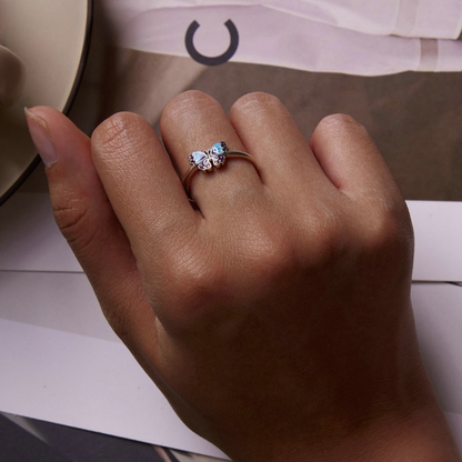 Anel Borboleta Vintage em prata 925