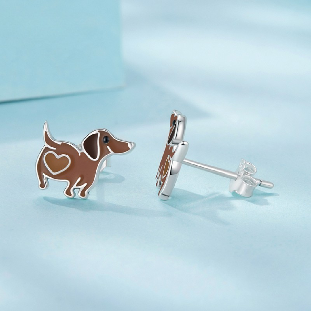 Brinco Dashround com Coração em prata 925