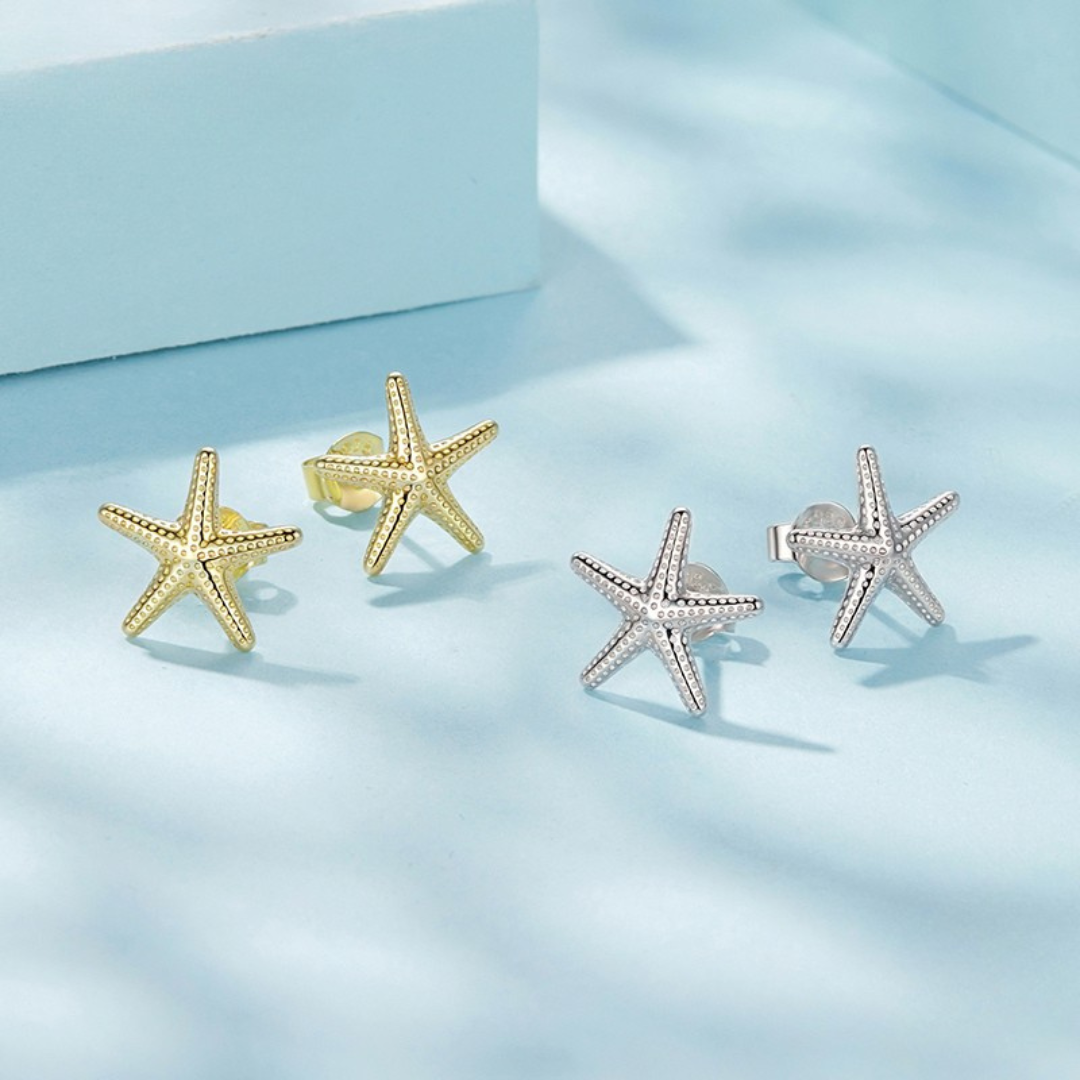 Brinco Estrela do Mar — prata 925