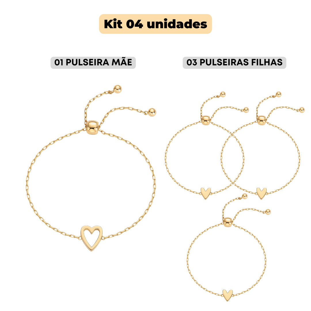 Pulseiras Amor em Dobro – Compre 1 Leve 2 💕👩‍👧