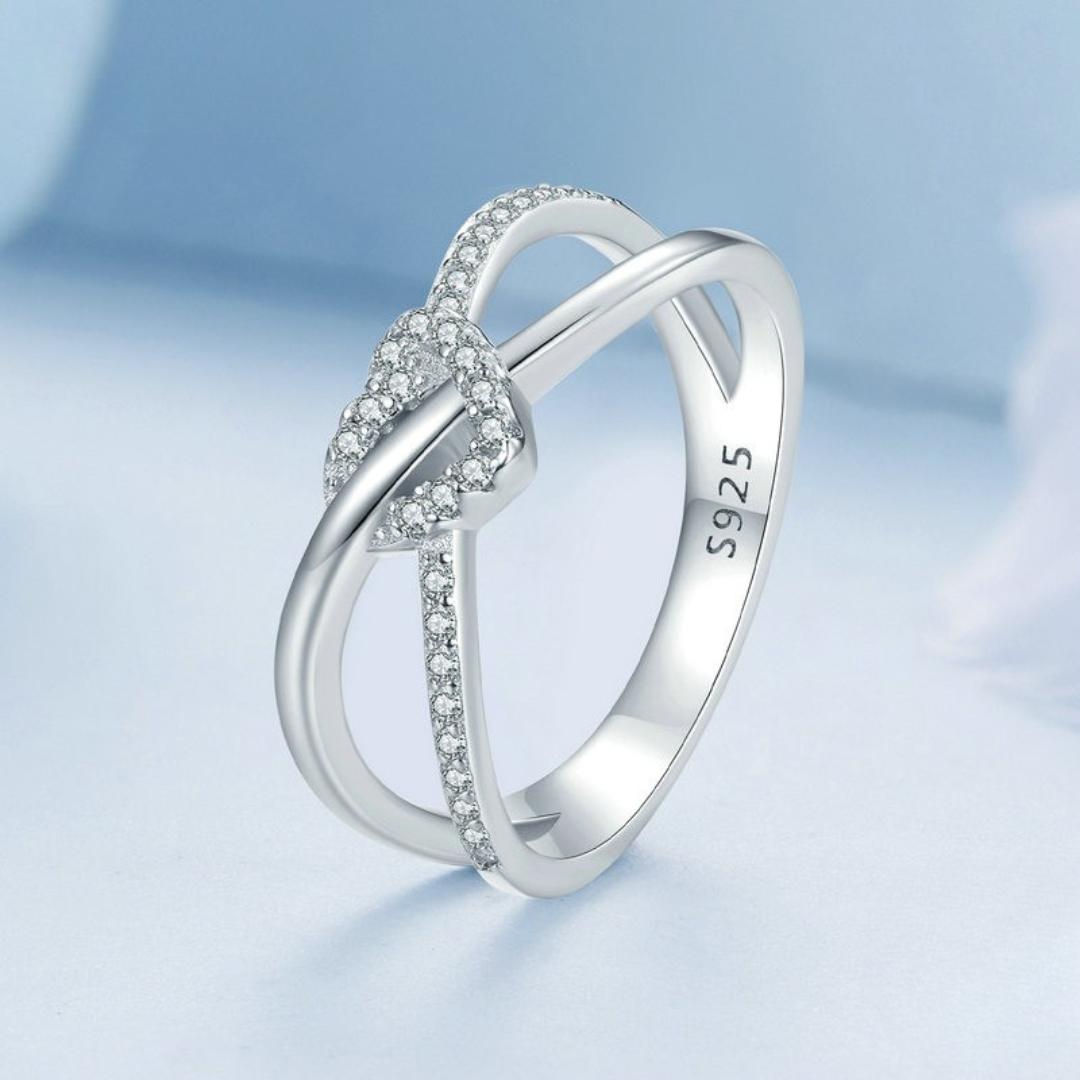 Anel Nó Duplo – Prata 925