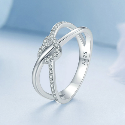 Anel Nó Duplo – Prata 925