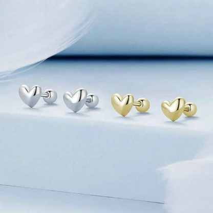 Brinco Mini Coração em Prata 925