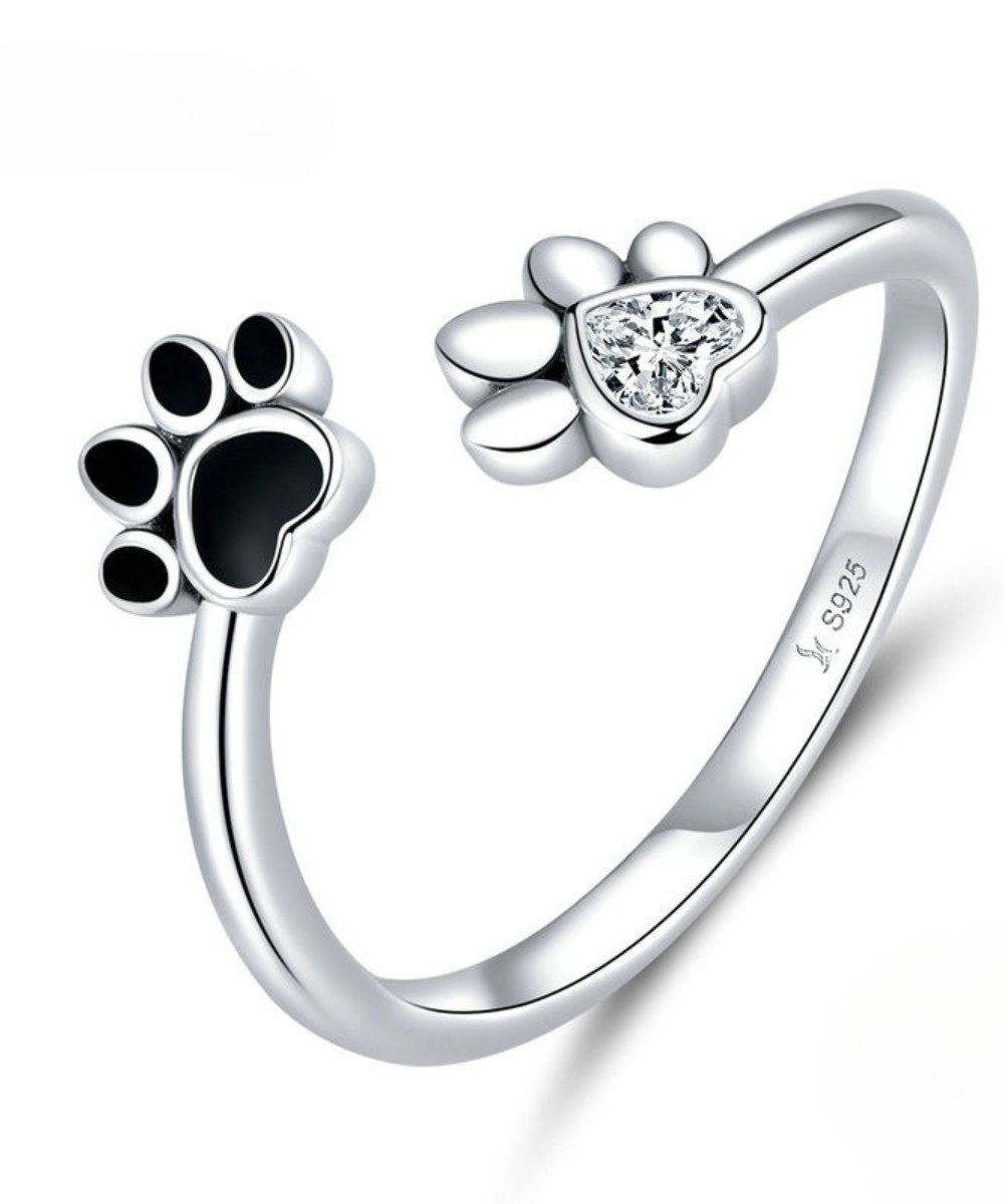 Anel Pata Dupla Prata 925