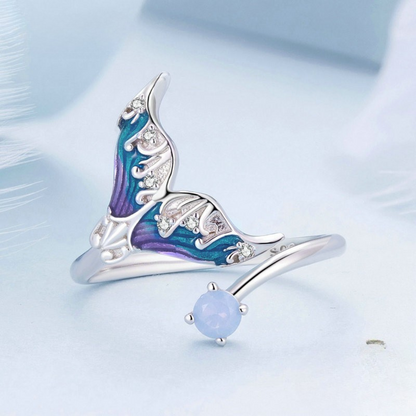 Anel Cauda de Sereia Prata 925