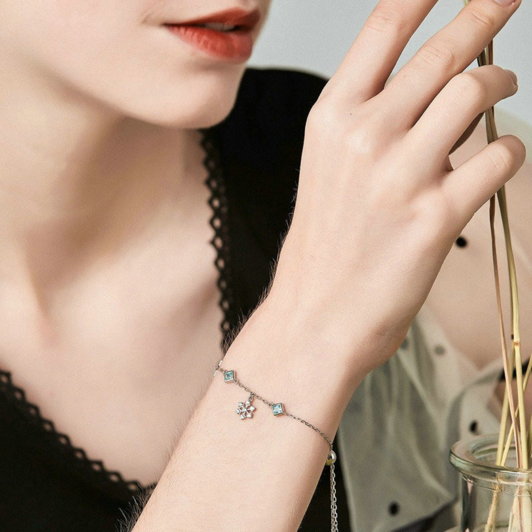 Pulseira Floco de Neve Prata 925