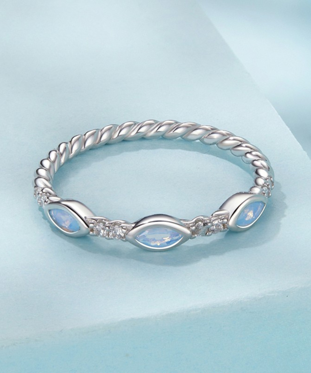 Anel Lunar Prata 925