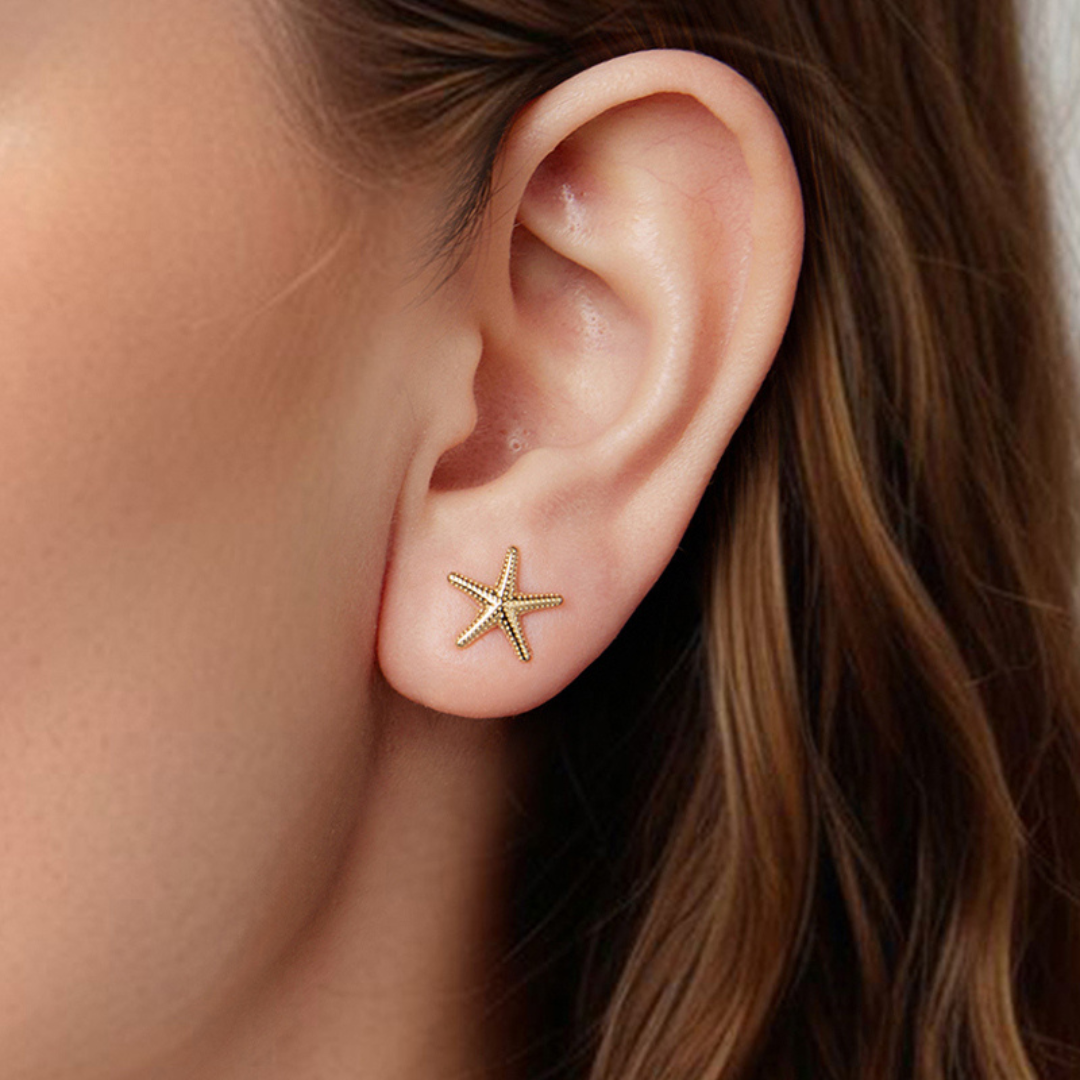 Brinco Estrela do Mar — prata 925