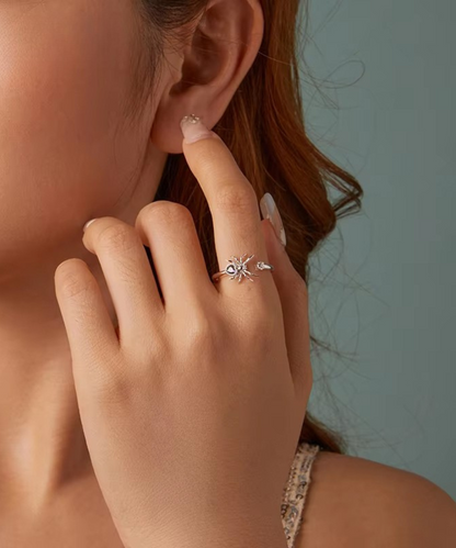 Anel Aranha Prata 925