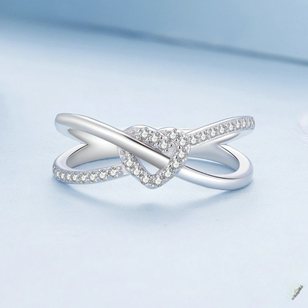 Anel Nó Duplo – Prata 925