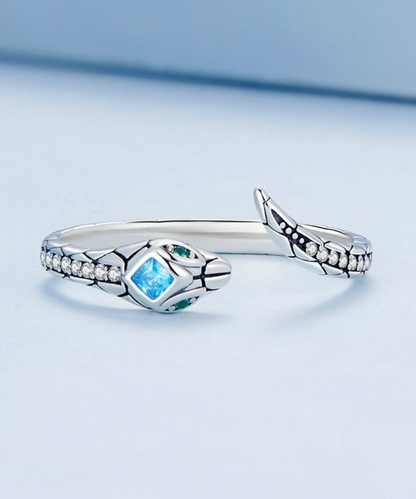 Anel Serpente Prata 925