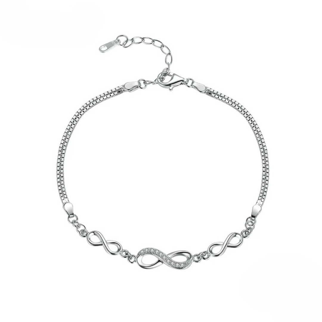 Pulseira Infinito de Amor Prata 925