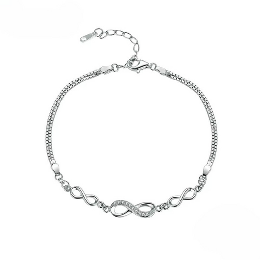 Pulseira Infinito de Amor Prata 925
