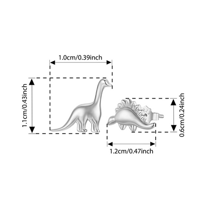 Brinco Dinossauro em prata 925