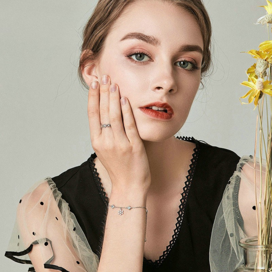 Pulseira Floco de Neve Prata 925