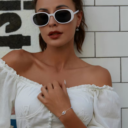 Pulseira Olho de Safira Prata 925