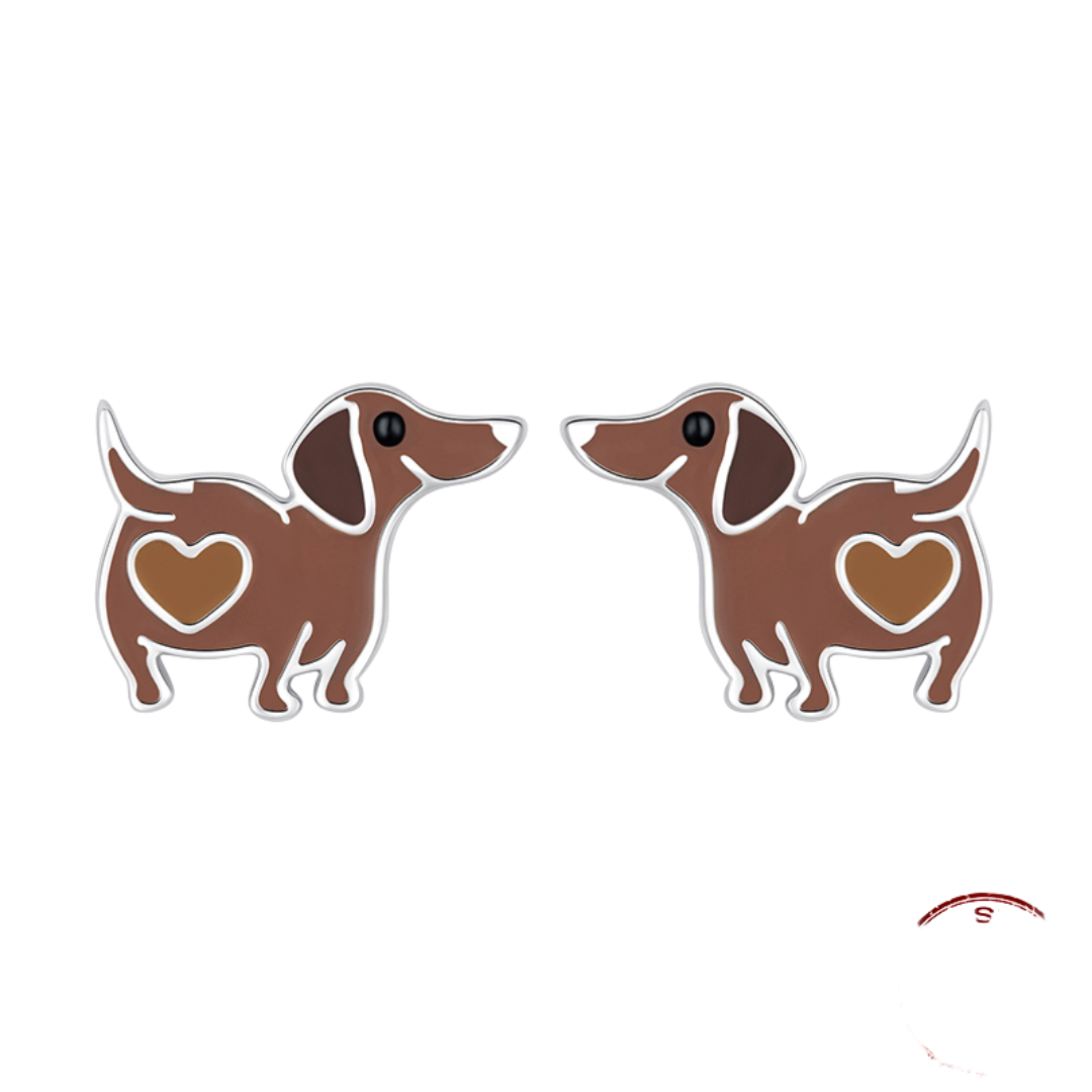 Brinco Dashround com Coração em prata 925