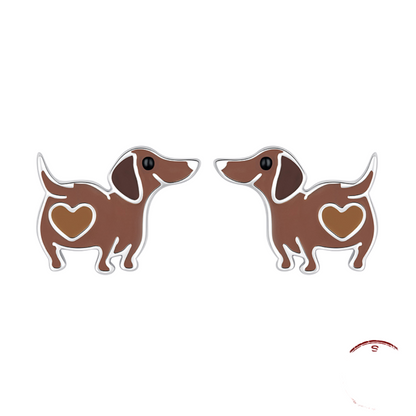 Brinco Dashround com Coração em prata 925