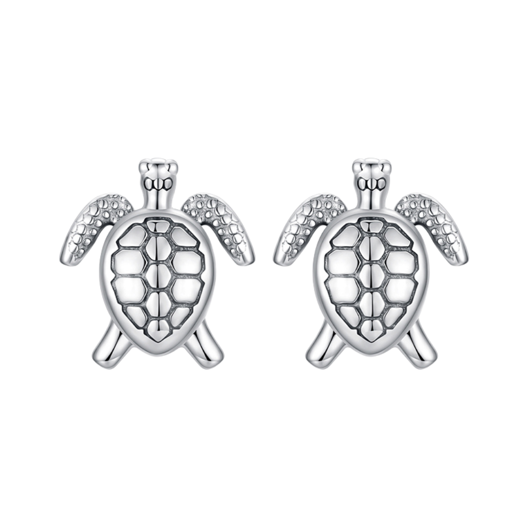 Brinco Tartaruga Clássico — prata 925