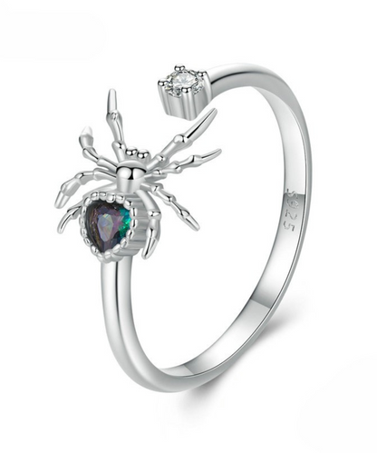 Anel Aranha Prata 925