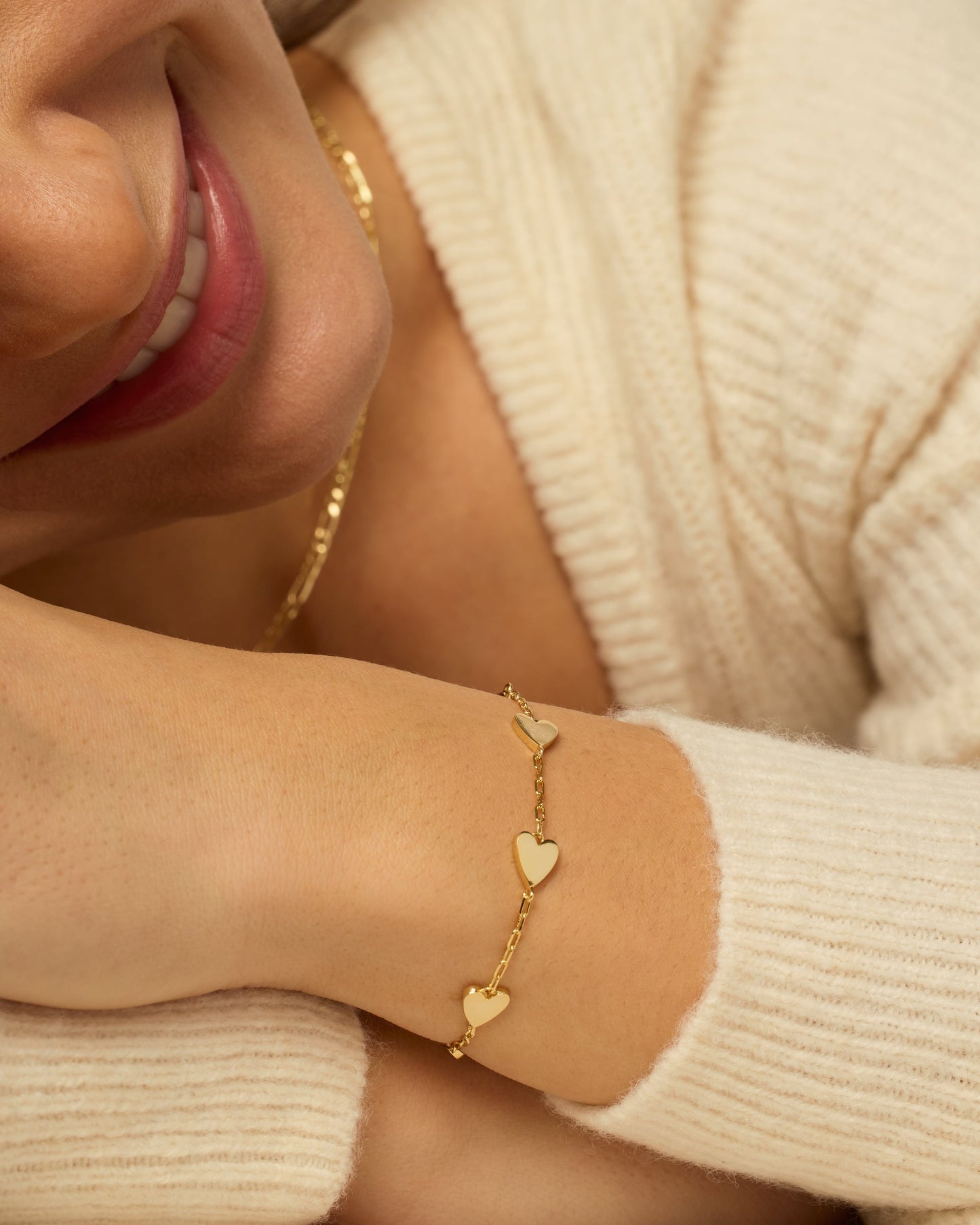Pulseira Corações