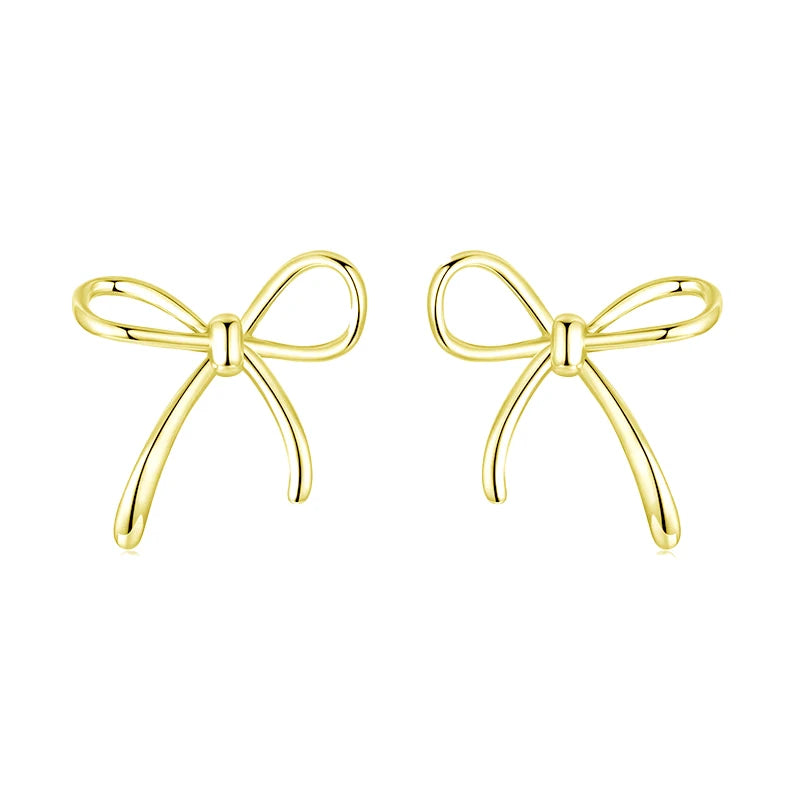 Brinco Laço Minimalista em prata 925