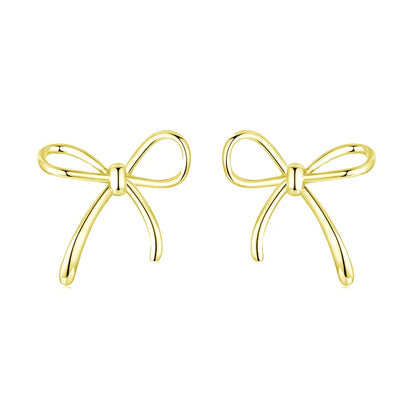 Brinco Laço Minimalista em prata 925